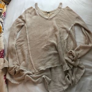 Free People Cream Moonshine Sweater size Small